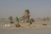 وزش باد شدید و گرد و خاک منطقه سیستان را فرا می‌گیرد