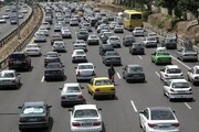 ترافیک درآزادراه تهران - قزوین سنگین است