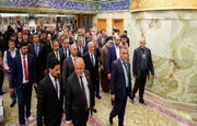 بازدید رئیس جمهور عراق از پروژه‌های توسعه حرم امام علی (ع)