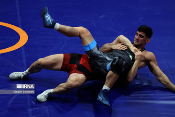 Asian Games: Iran Greco-Roman wrestlers