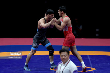 Asian Games: Iran Greco-Roman wrestlers