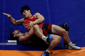 Asian Games: Iran Greco-Roman wrestlers