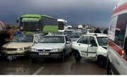 تصادف زنجیره‌ای در استان گلستان ۹ نفر را راهی بیمارستان کرد