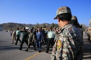 آیین صبحگاه مشترک نیروهای مسلح در مشهد برگزار شد