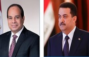 تاکید نخست وزیر عراق و «السیسی» بر اتخاذ موضع واحد کشورهای عربی و اسلامی در قبال فلسطین