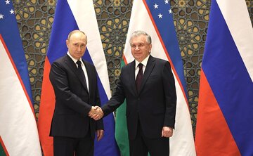 تقدیر پوتین از نزدیکی مواضع روسیه و ازبکستان در مسائل منطقه‌ای و جهانی