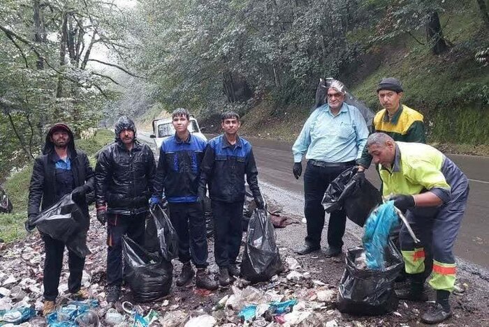پادکست| رهاسازی زباله زخم عمیق جاده جنگلی عباس آباد-کلاردشت
