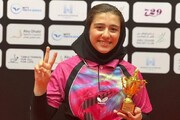 درخشش دختر پینگ‌پنگ باز کرمانشاهی در مسابقات کانتندر امارات
