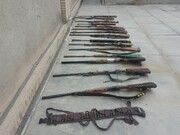 هزار و ۵۵۴ سلاح جنگی غیرمجاز در کرمان تحویل مراجع قانونی شد