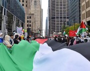 مسيرة حاشدة في شيكاغو الأمريكية دعما لفلسطين