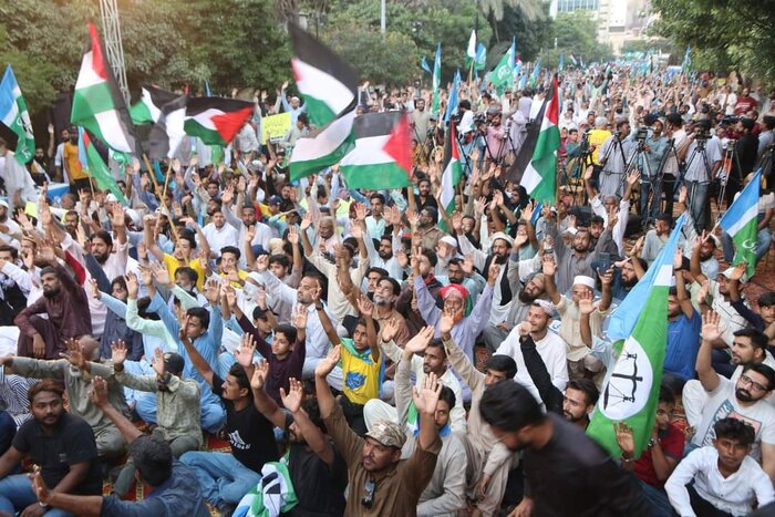 آغاز هفته همبستگی با فلسطین و حمایت از رزمندگان قدس در پاکستان+عکس