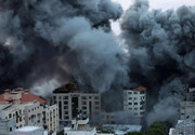 بمباران شدید غزه از سوی رژیم صهیونیستی برای کوچاندن فلسطینی ها به مصر
