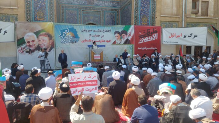 آیتالله خاتمی: حوزه علمیه تا تشکیل دولت مردمی در کنار فلسطین ایستاده است