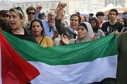 راهپیمایی حامیان فلسطین در مارسی فرانسه + فیلم