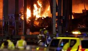 Großbrand am Londoner Flughafen Luton