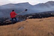 ۱۳۰ هکتار از مراتع بوکان در آتش سوخت