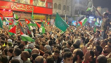 هزاران اردنی در حمایت از غزه و مقاومت فلسطین راهپیمایی کردند + فیلم
