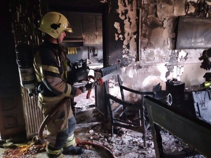 آتش سوزی مرگبار یک ساختمان مسکونی در تهران
