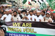 گزارش تصویری راهپیمایی‌های بزرگ همبستگی با فلسطین در پاکستان