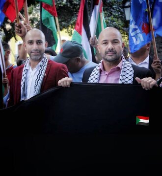 Marcha en apoyo a Palestina en la plaza Bolívar de Caracas