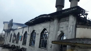 علت آتش سوزی مسجد صاحب الزمان(عج) زیباکنار در دست بررسی است