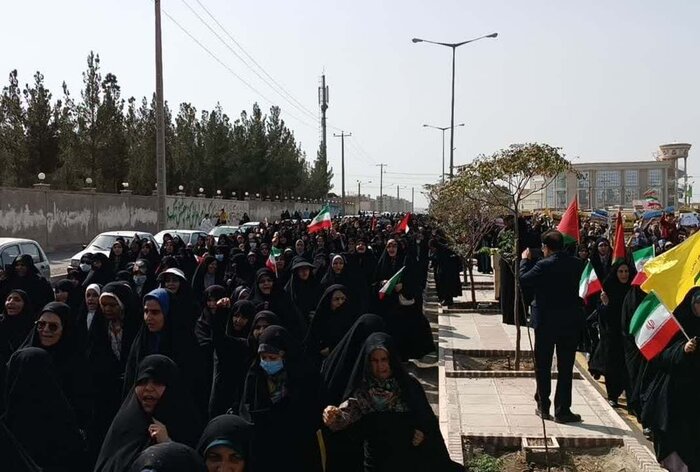 طنین فریاد حمایت از مردم فلسطین در خراسان جنوبی + فیلم