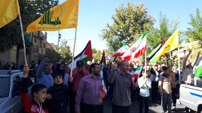 انزجار مردم قم از جنایات وحشیانه صهیونیستها