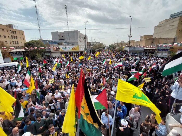 انزجار مردم قم از جنایات وحشیانه صهیونیستها