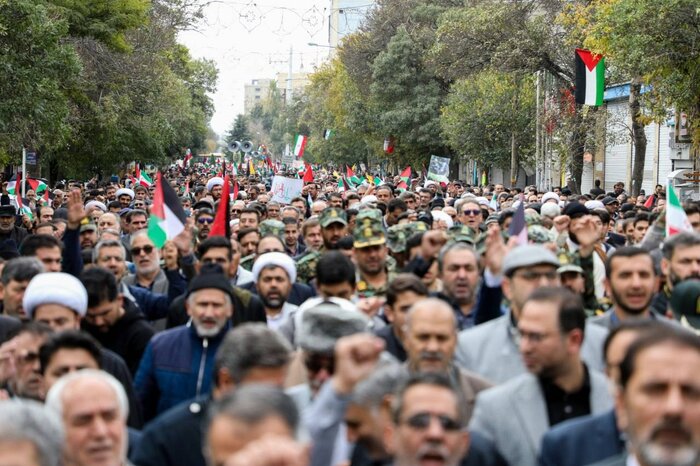 مردم استان اردبیل در محکومیت جنایات رژیم صهیونیستی راهپیمایی کردند