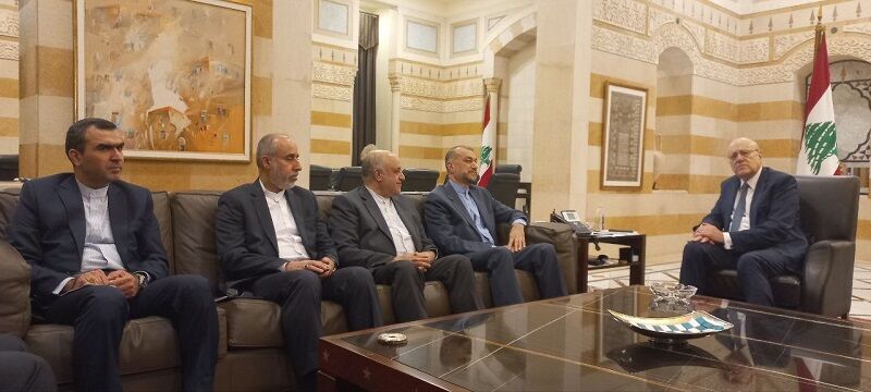 El ministro de Exteriores iraní y primer ministro libanés discuten situación en Palestina