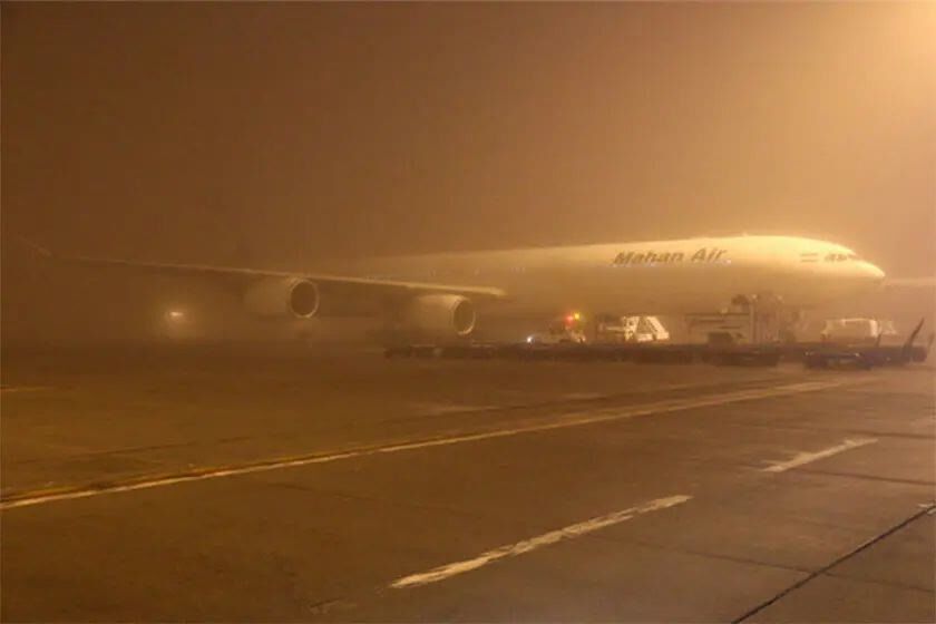 فرودگاه کرمان: ریزگردها ۲ پرواز را به تاخیر کشاند