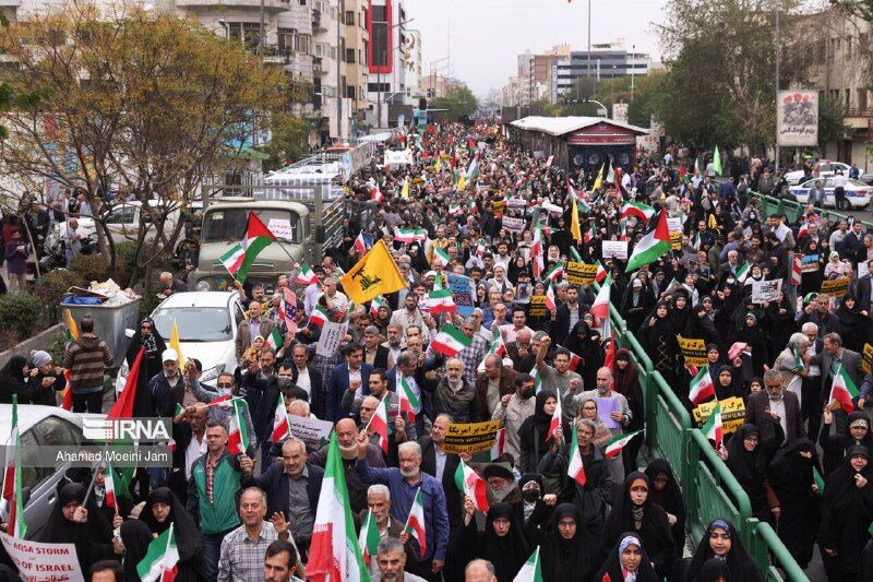 Manifiestan en Irán en apoyo a Palestina