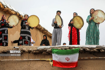 Grape and apple harvest festival in west Iran