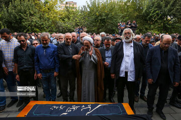 Funeral ceremony of Iranian acclaimed actor Atila Pesyani