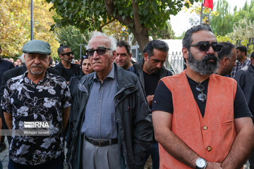 Funeral ceremony of Iranian acclaimed actor Atila Pesyani