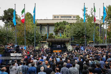 Funeral ceremony of Iranian acclaimed actor Atila Pesyani