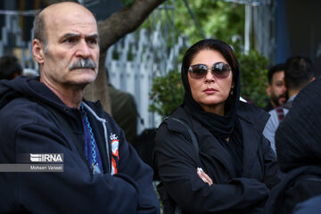 Funeral ceremony of Iranian acclaimed actor Atila Pesyani