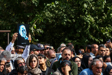 Funeral ceremony of Iranian acclaimed actor Atila Pesyani