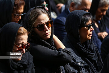 Funeral ceremony of Iranian acclaimed actor Atila Pesyani