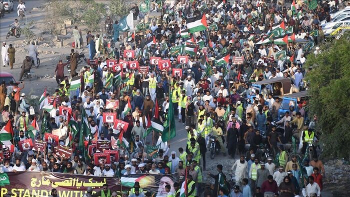 خروش آسیا درحمایت از فلسطین؛ تظاهرات به رهبری سیاستمداران بزرگ