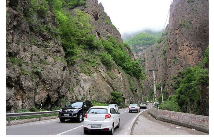 ترافیک پرحجم و روان در جاده‌های مازندران