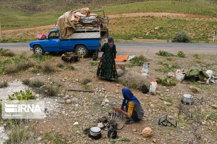 بار کوچ عجولانه عشایر بر دوش "نیسان آبی"