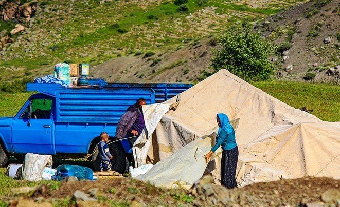 بار کوچ عجولانه عشایر بر دوش "نیسان آبی"