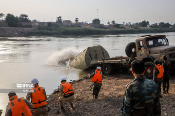 Les ponts flottants de l’Armée iranienne