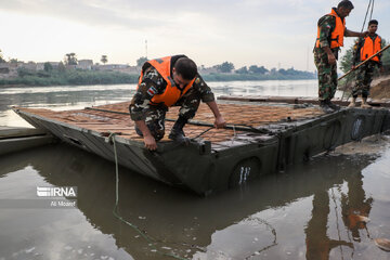 Les ponts flottants de l’Armée iranienne