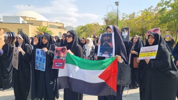 اجتماع دانشجویان همدان در حمایت از ملت مظلوم فلسطین+فیلم