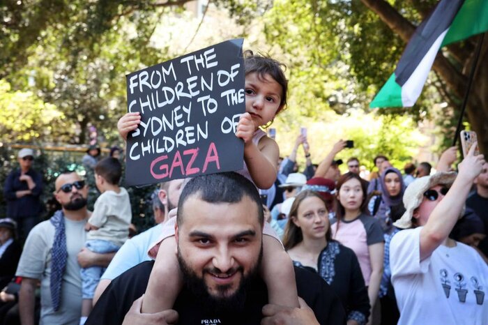 تداوم همبستگی با ملت فلسطین/ تظاهرات در سیدنی، توکیو، سئول وژوهانسبورگ+ فیلم و عکس