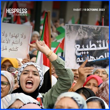 Manifestation pro-Palestine au Maroc