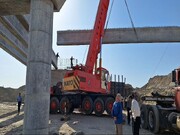 ساخت پل بزرگ شیله در مسیر زاهدان - زابل وارد مرحله نهایی شد