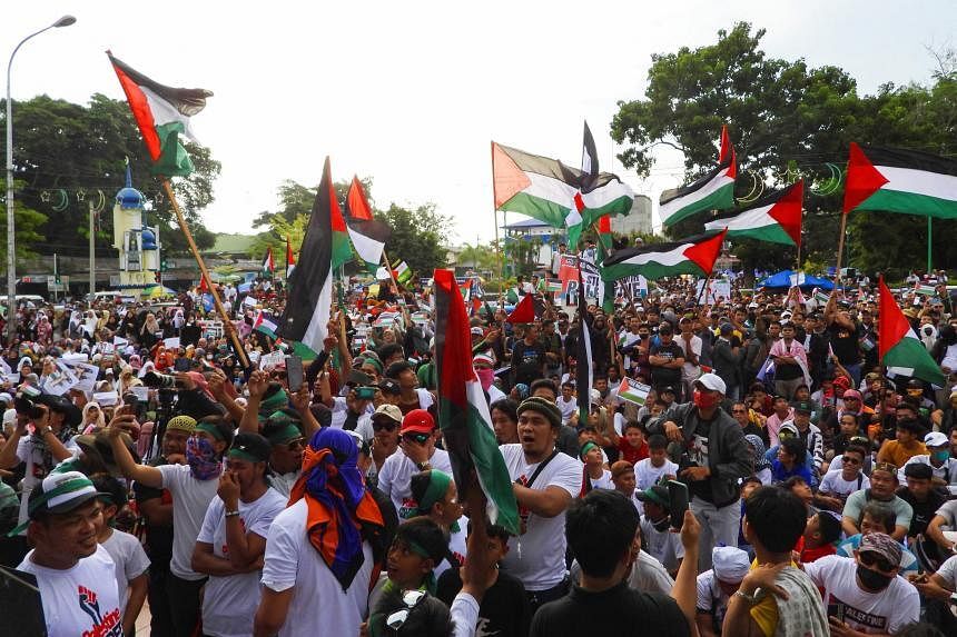 هزاران حامی فلسطین در جنوب فیلیپین راهپیمایی کردند